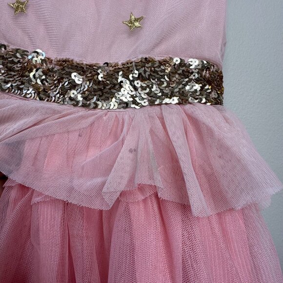 Mini Boden Harry Potter Pink Tiered Tulle Party Dress Girls 5-6 Hermione - Picture 6 of 10